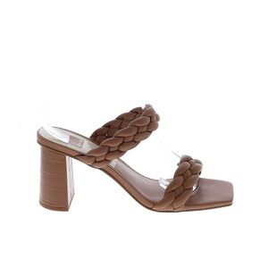 Dolce Vita Brown Braided Women's Heeled Sandals